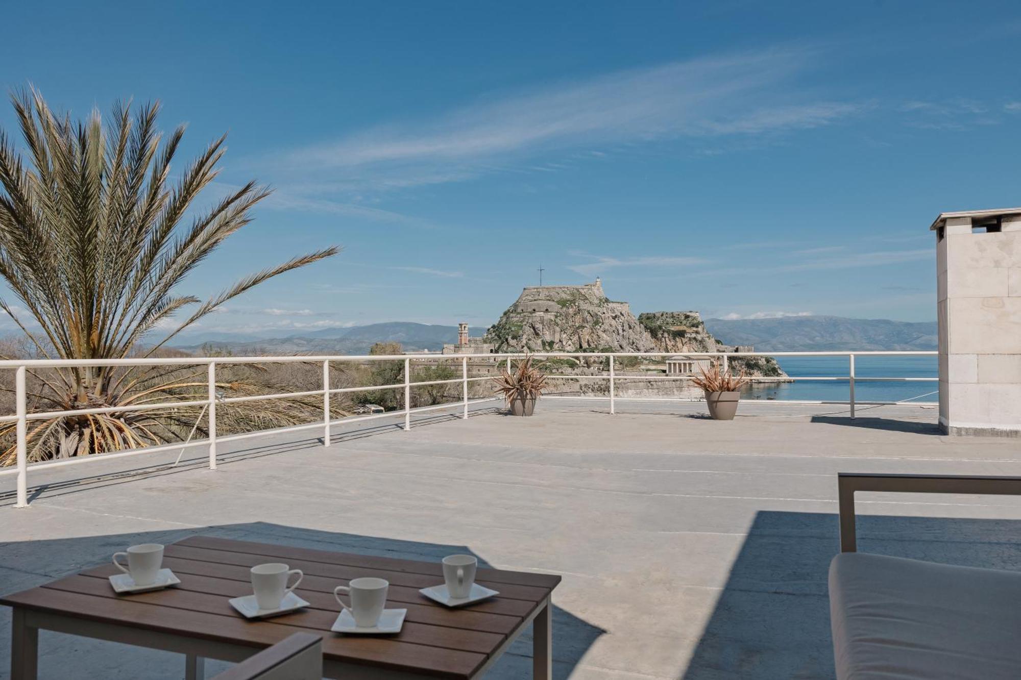 Old Fortress View Roof Top Apartment By Konnect Corfu  Exteriör bild
