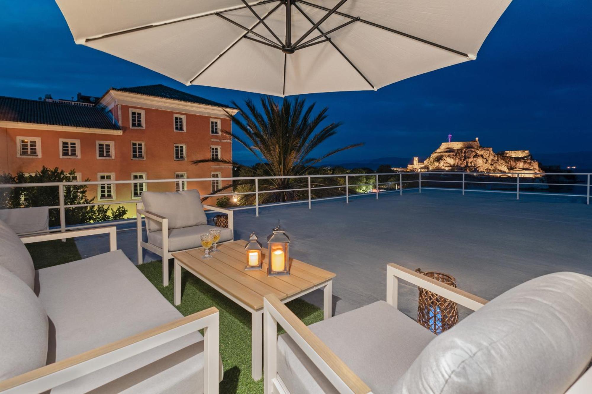 Old Fortress View Roof Top Apartment By Konnect Corfu  Exteriör bild